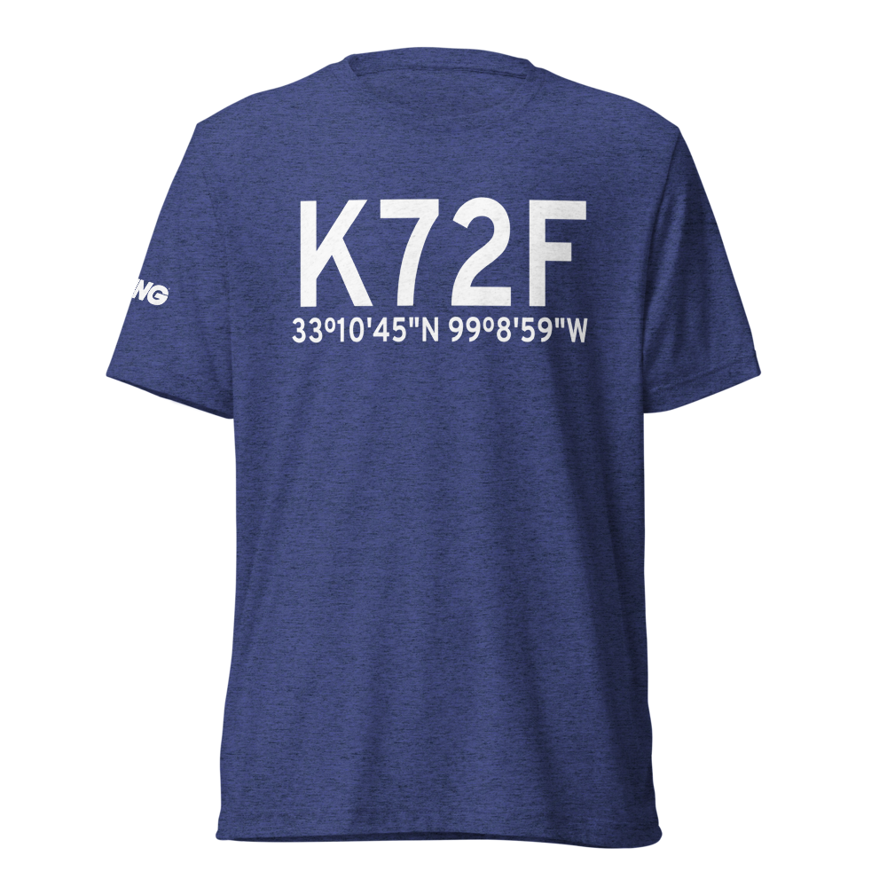 Throckmorton Municipal Airport (K72F) ICAO Tri-blend T-Shirt 