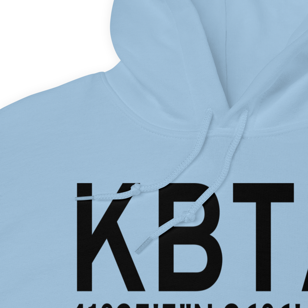 Blair Municipal Airport (KBTA) ICAO Hoodie Sweatshirt 