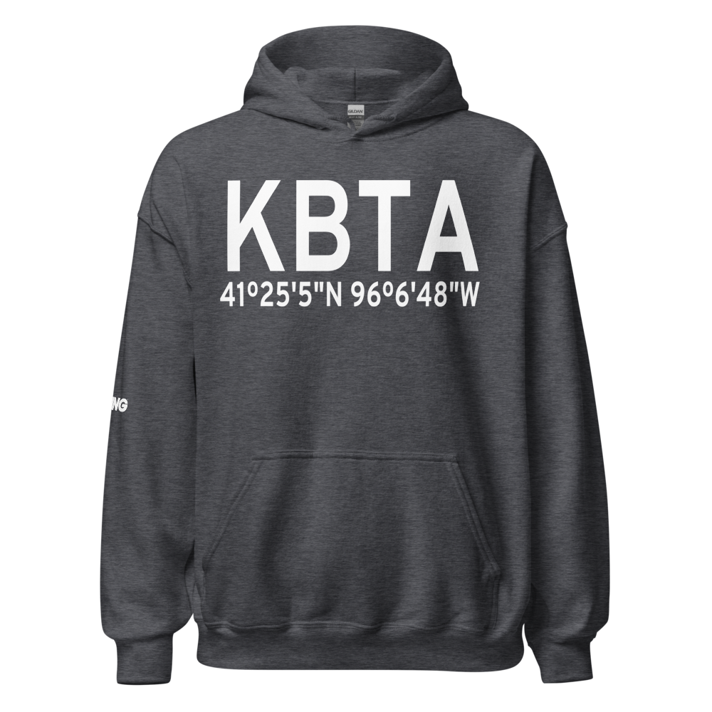 Blair Municipal Airport (KBTA) ICAO Hoodie Sweatshirt 