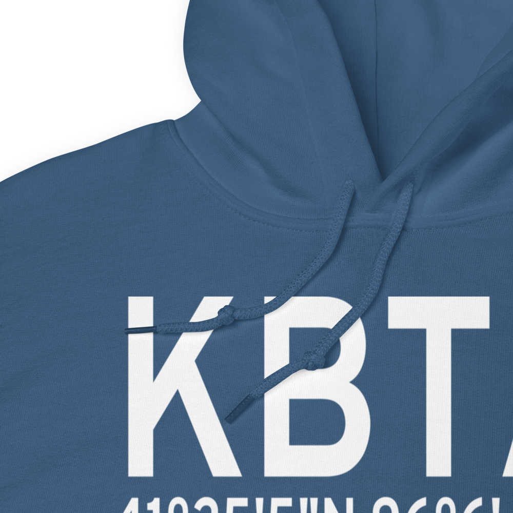 Blair Municipal Airport (KBTA) ICAO Hoodie Sweatshirt 