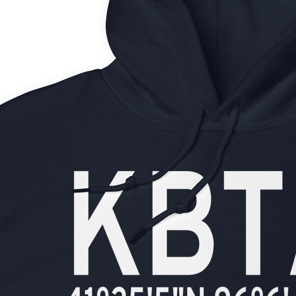 Blair Municipal Airport (KBTA) ICAO Hoodie Sweatshirt 