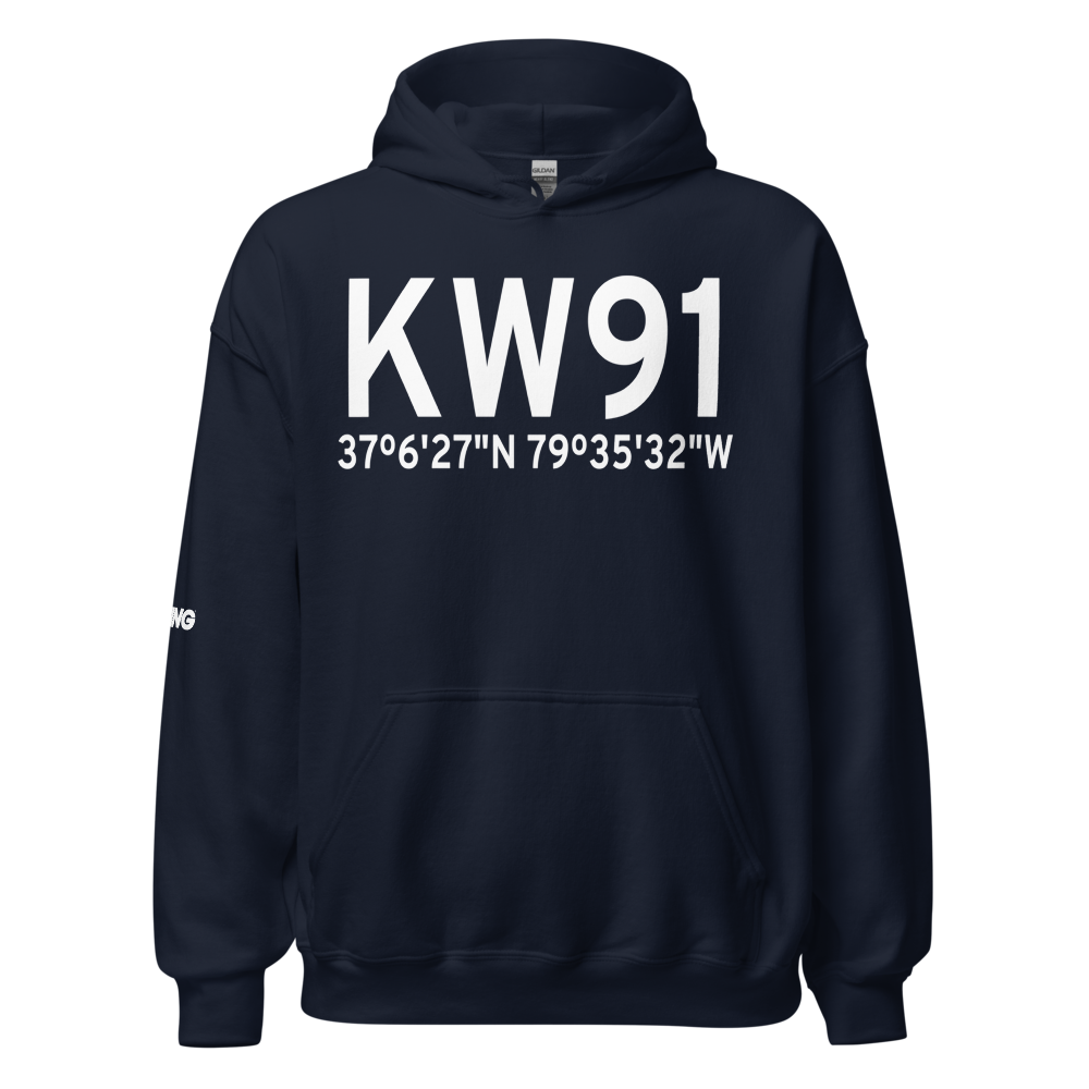 Smith Mountain Lake Airport (KW91) ICAO Hoodie Sweatshirt 