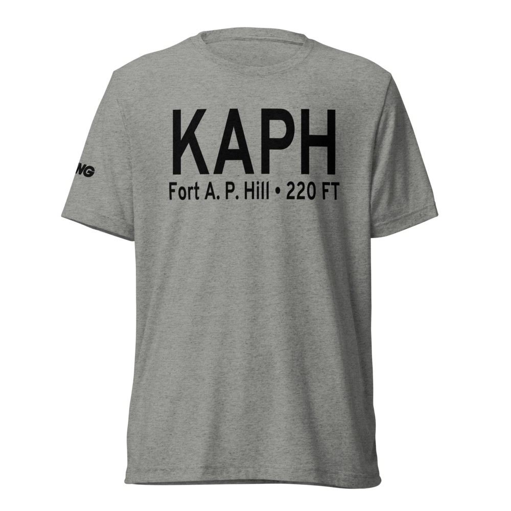 A P Hill AAF (Fort A P Hill) Airport (KAPH) ICAO Tri-blend T-Shirt 