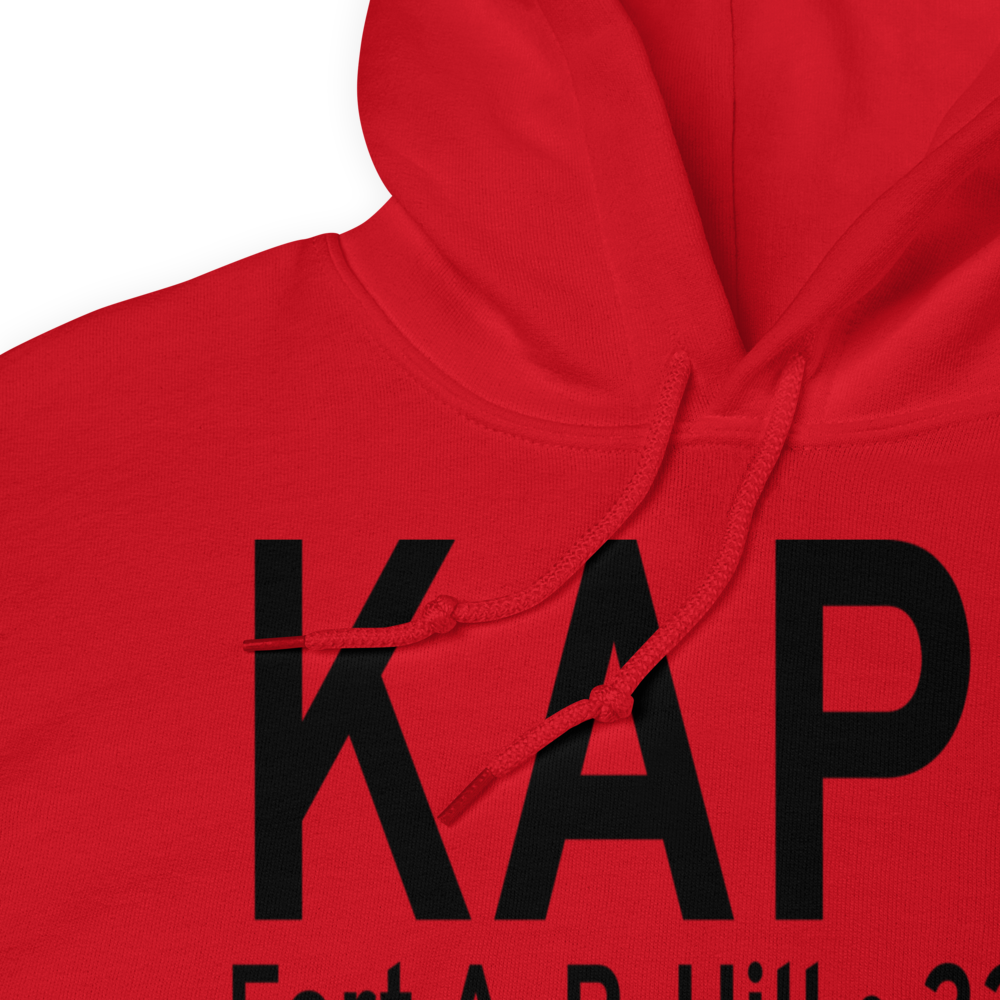 A P Hill AAF (Fort A P Hill) Airport (KAPH) ICAO Hoodie Sweatshirt 
