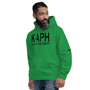 A P Hill AAF (Fort A P Hill) Airport (KAPH) ICAO Hoodie Sweatshirt