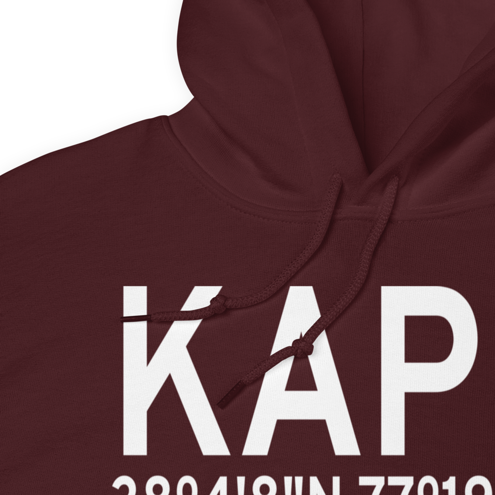 A P Hill AAF (Fort A P Hill) Airport (KAPH) ICAO Hoodie Sweatshirt 