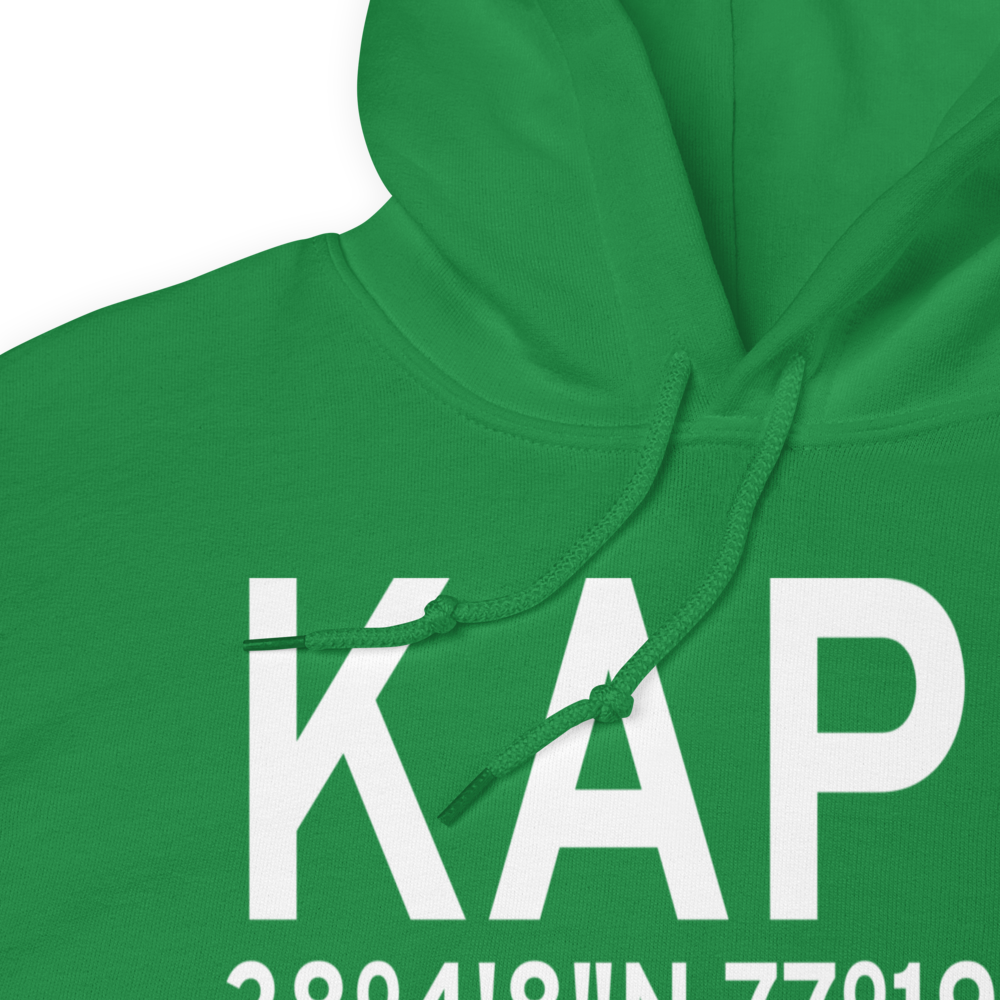 A P Hill AAF (Fort A P Hill) Airport (KAPH) ICAO Hoodie Sweatshirt 