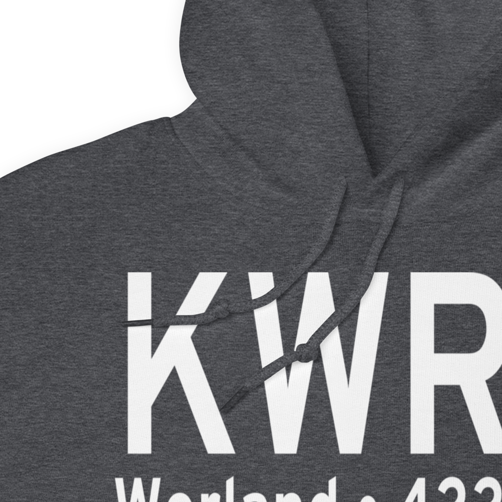 Worland Municipal Airport (KWRL) ICAO Hoodie Sweatshirt 