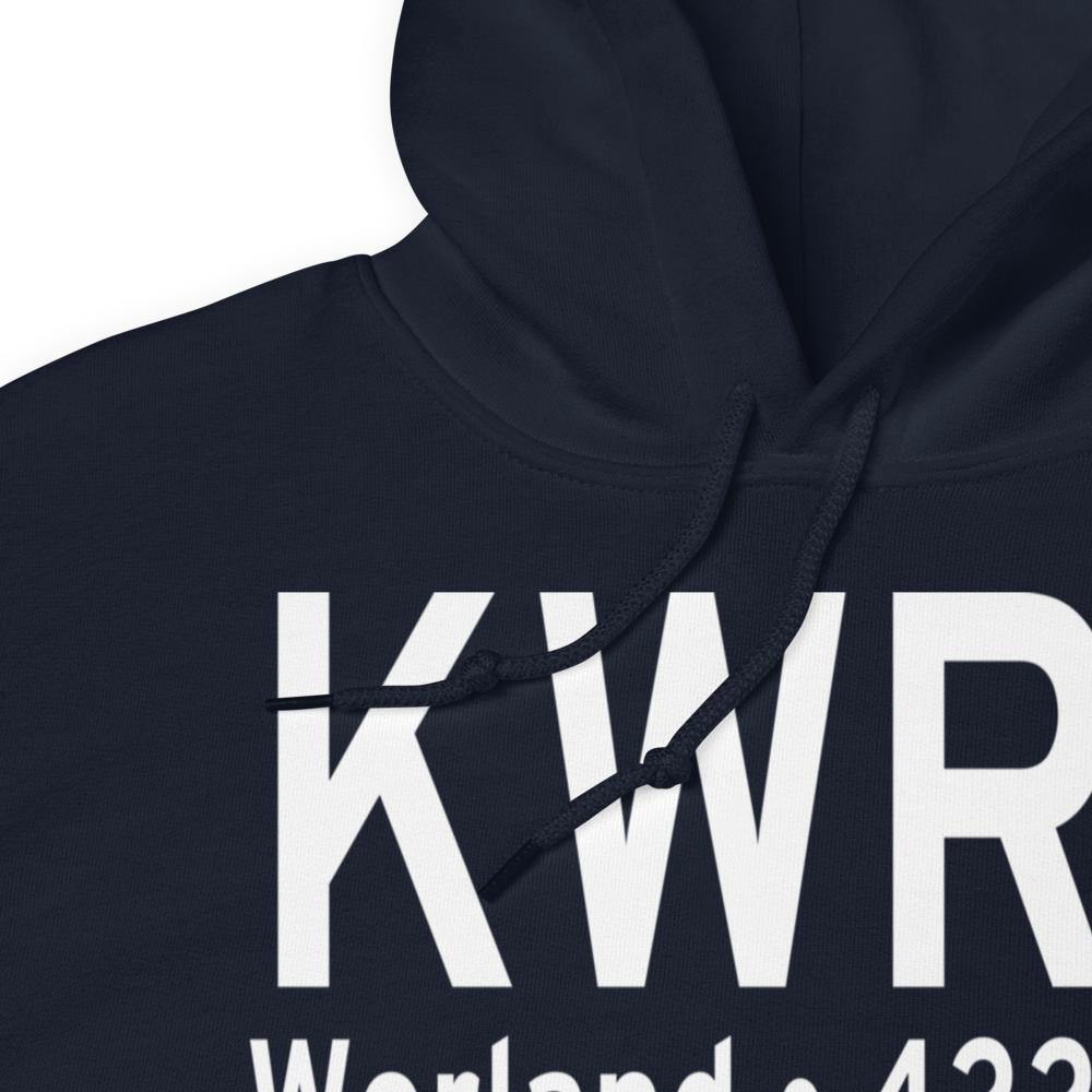 Worland Municipal Airport (KWRL) ICAO Hoodie Sweatshirt 