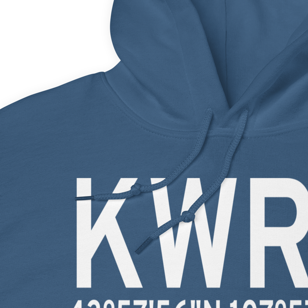Worland Municipal Airport (KWRL) ICAO Hoodie Sweatshirt 