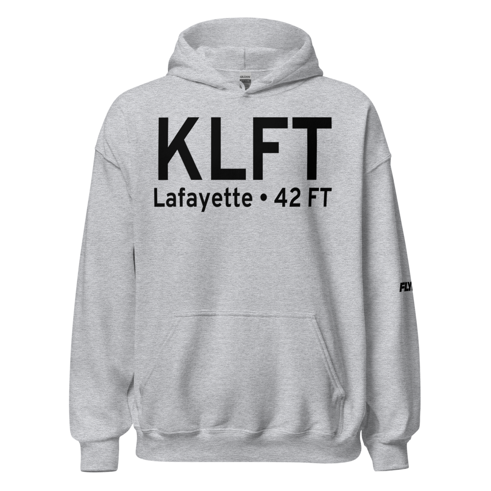Lafayette Regional Airport (KLFT) ICAO Hoodie Sweatshirt 