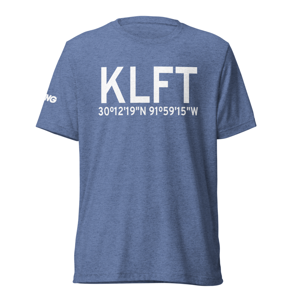 Lafayette Regional Airport (KLFT) ICAO Tri-blend T-Shirt 