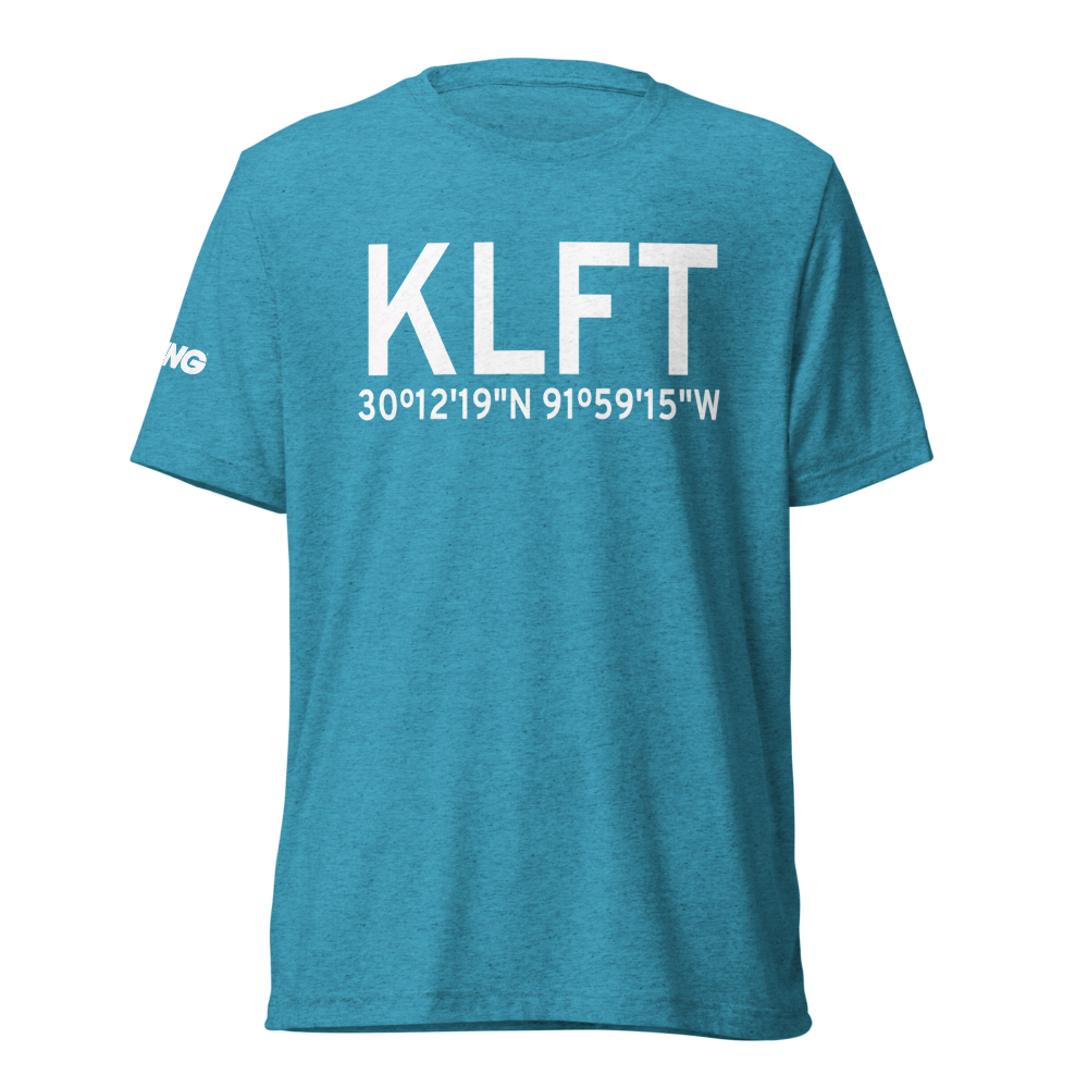 Lafayette Regional Airport (KLFT) ICAO Tri-blend T-Shirt 
