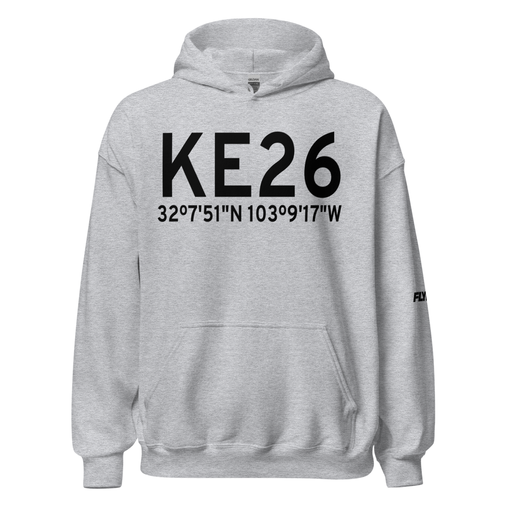 Lea County-Jal Airport (KE26) ICAO Hoodie Sweatshirt 
