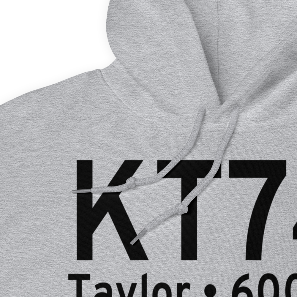 Taylor Municipal Airport (KT74) ICAO Hoodie Sweatshirt 