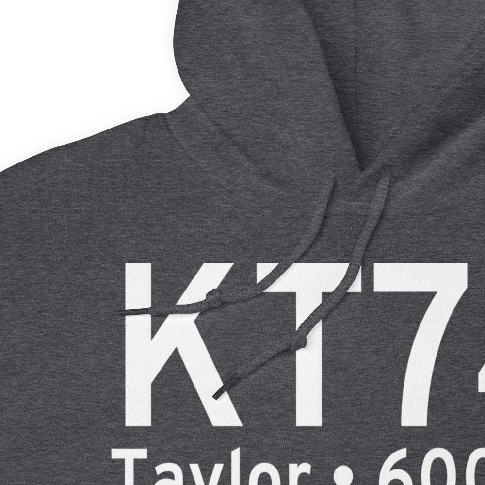 Taylor Municipal Airport (KT74) ICAO Hoodie Sweatshirt 