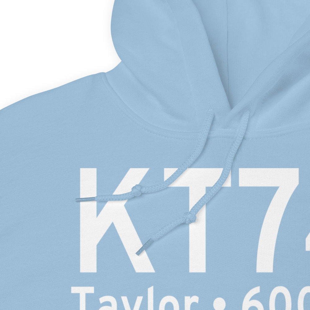 Taylor Municipal Airport (KT74) ICAO Hoodie Sweatshirt 