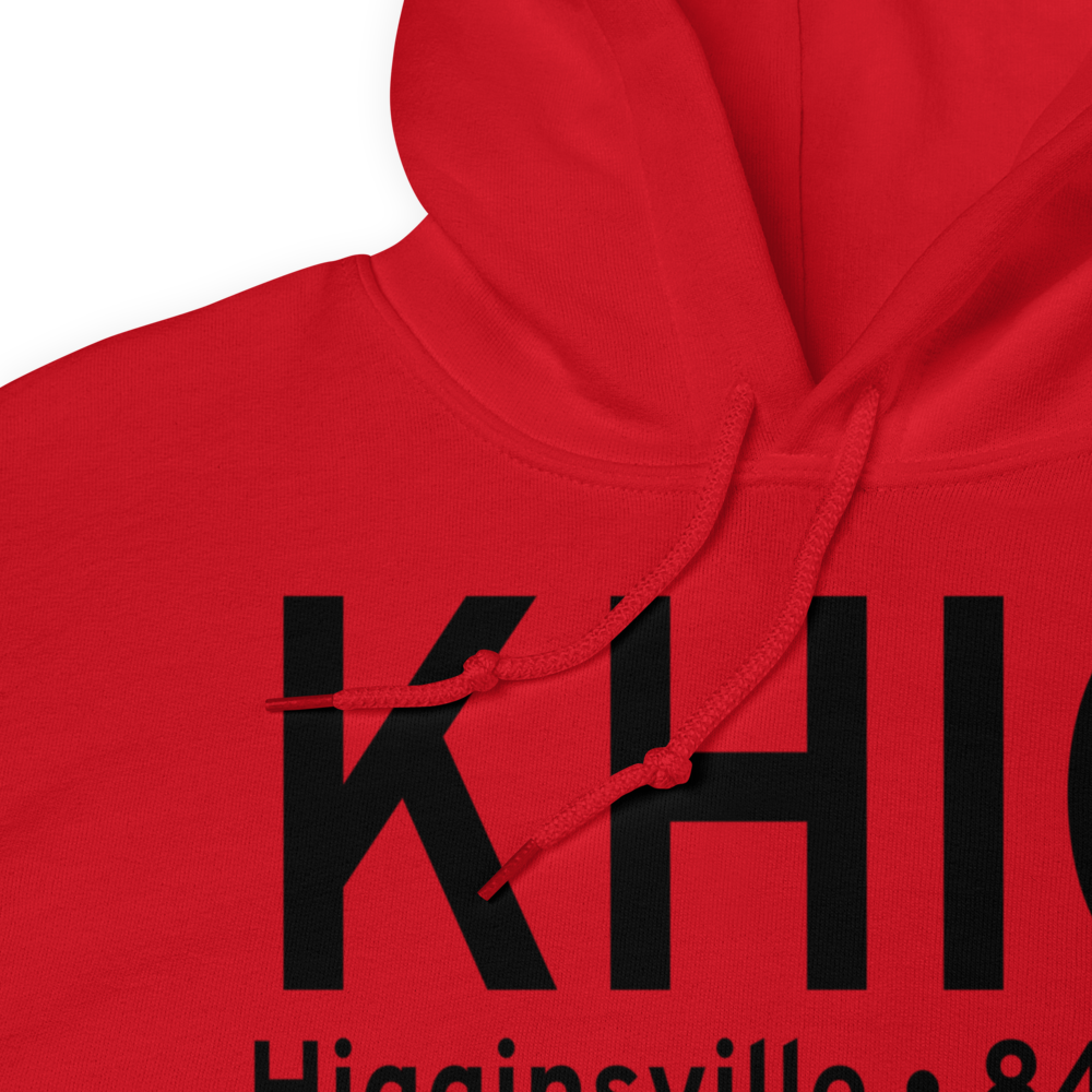 Higginsville Industrial Municipal Airport (KHIG) ICAO Hoodie Sweatshirt 
