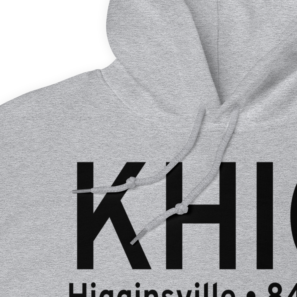 Higginsville Industrial Municipal Airport (KHIG) ICAO Hoodie Sweatshirt 