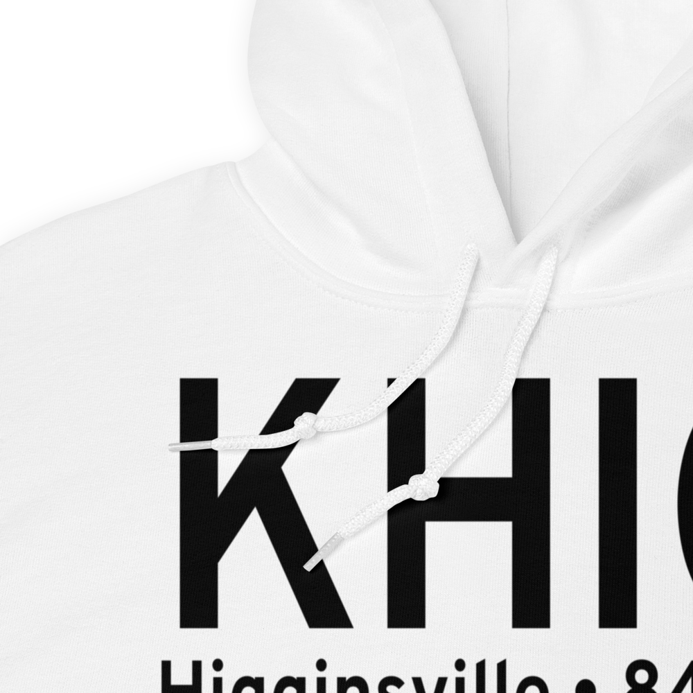 Higginsville Industrial Municipal Airport (KHIG) ICAO Hoodie Sweatshirt 