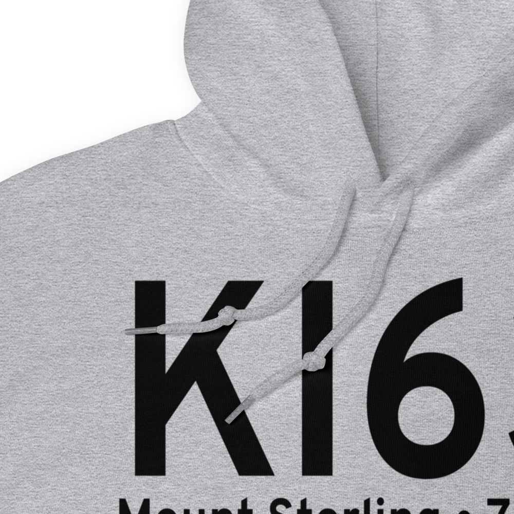 Mount Sterling Municipal Airport (KI63) ICAO Hoodie Sweatshirt 