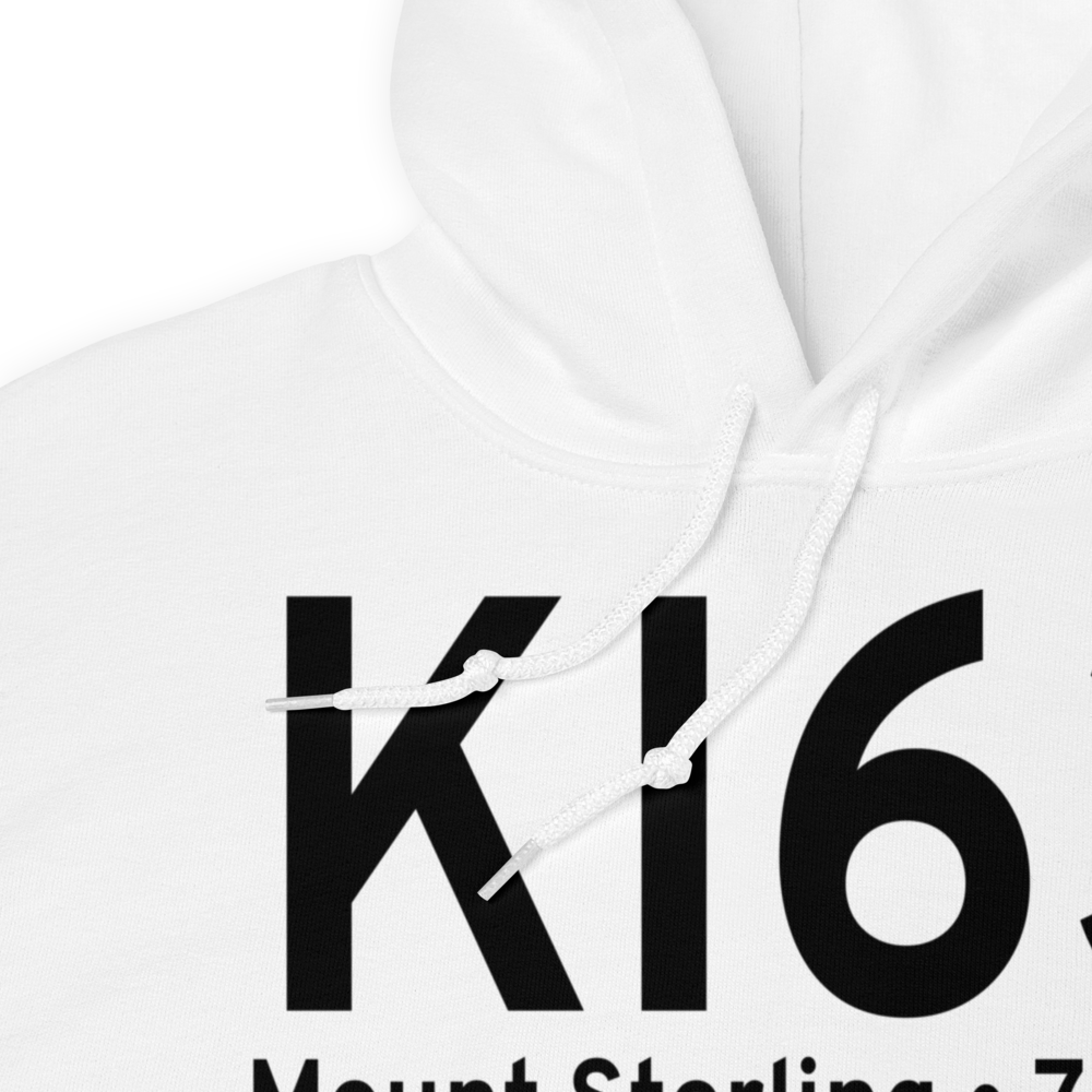 Mount Sterling Municipal Airport (KI63) ICAO Hoodie Sweatshirt 