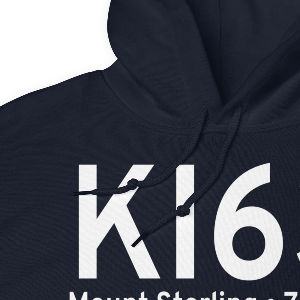 Mount Sterling Municipal Airport (KI63) ICAO Hoodie Sweatshirt 