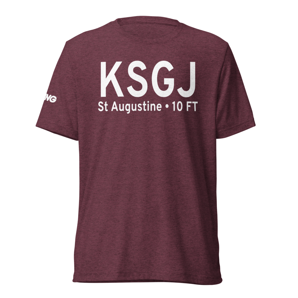 Northeast Florida Regional Airport (KSGJ) ICAO Tri-blend T-Shirt 