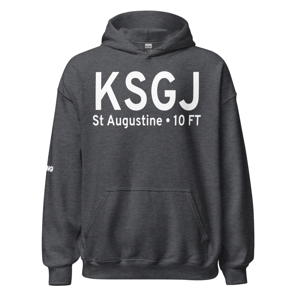 Northeast Florida Regional Airport (KSGJ) ICAO Hoodie Sweatshirt 
