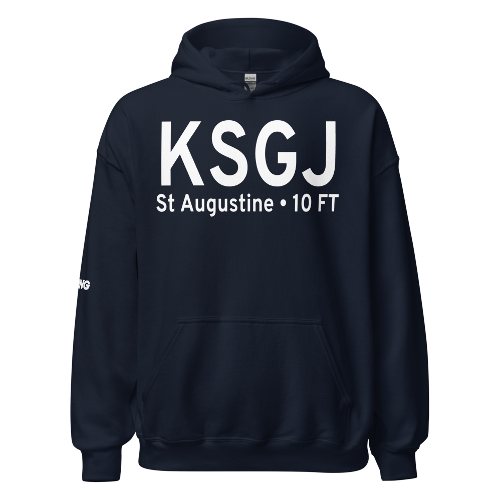 Northeast Florida Regional Airport (KSGJ) ICAO Hoodie Sweatshirt 