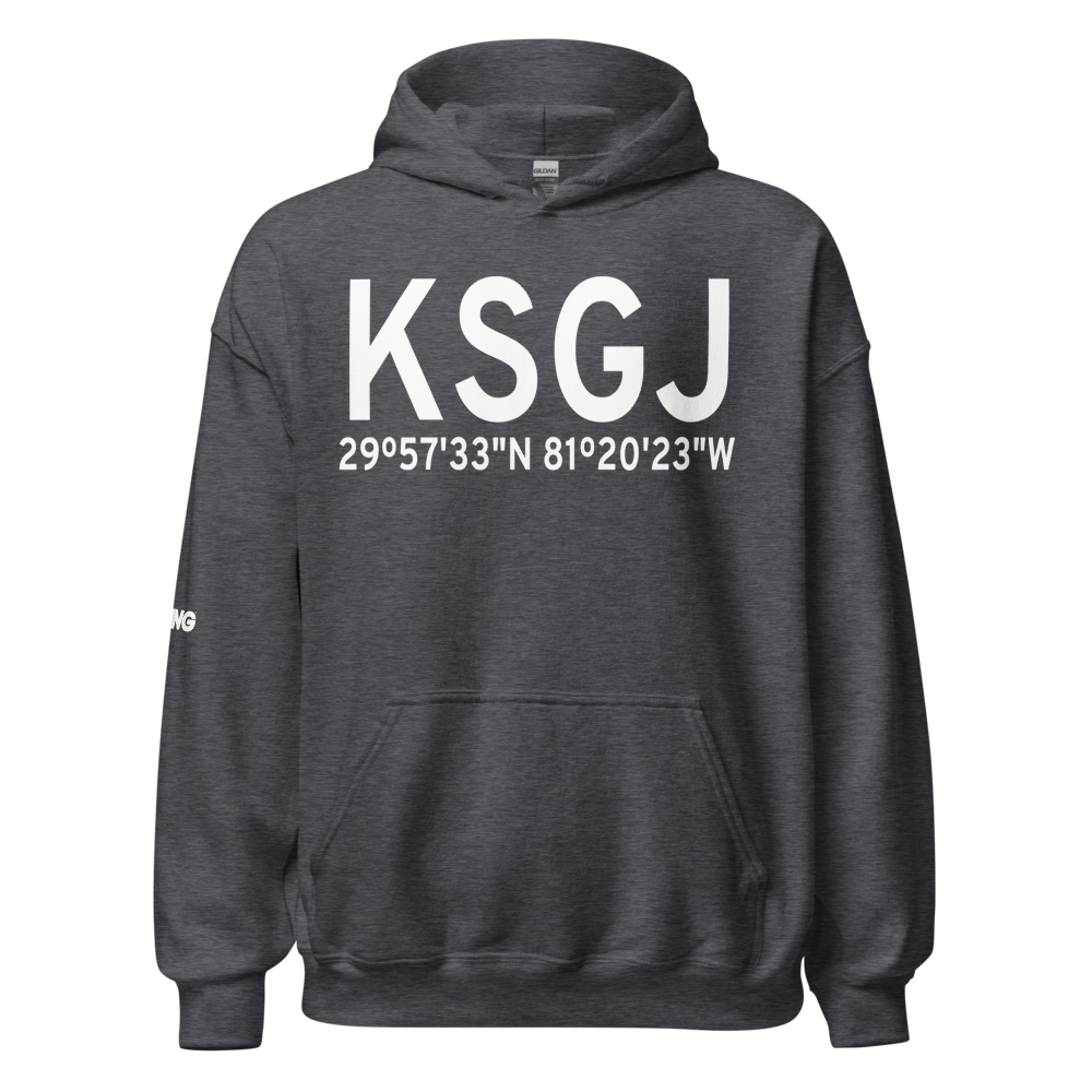 Northeast Florida Regional Airport (KSGJ) ICAO Hoodie Sweatshirt 