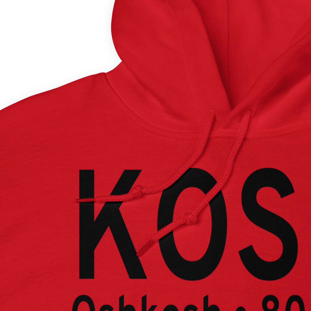 Wittman Regional Airport (KOSH) ICAO Hoodie Sweatshirt 