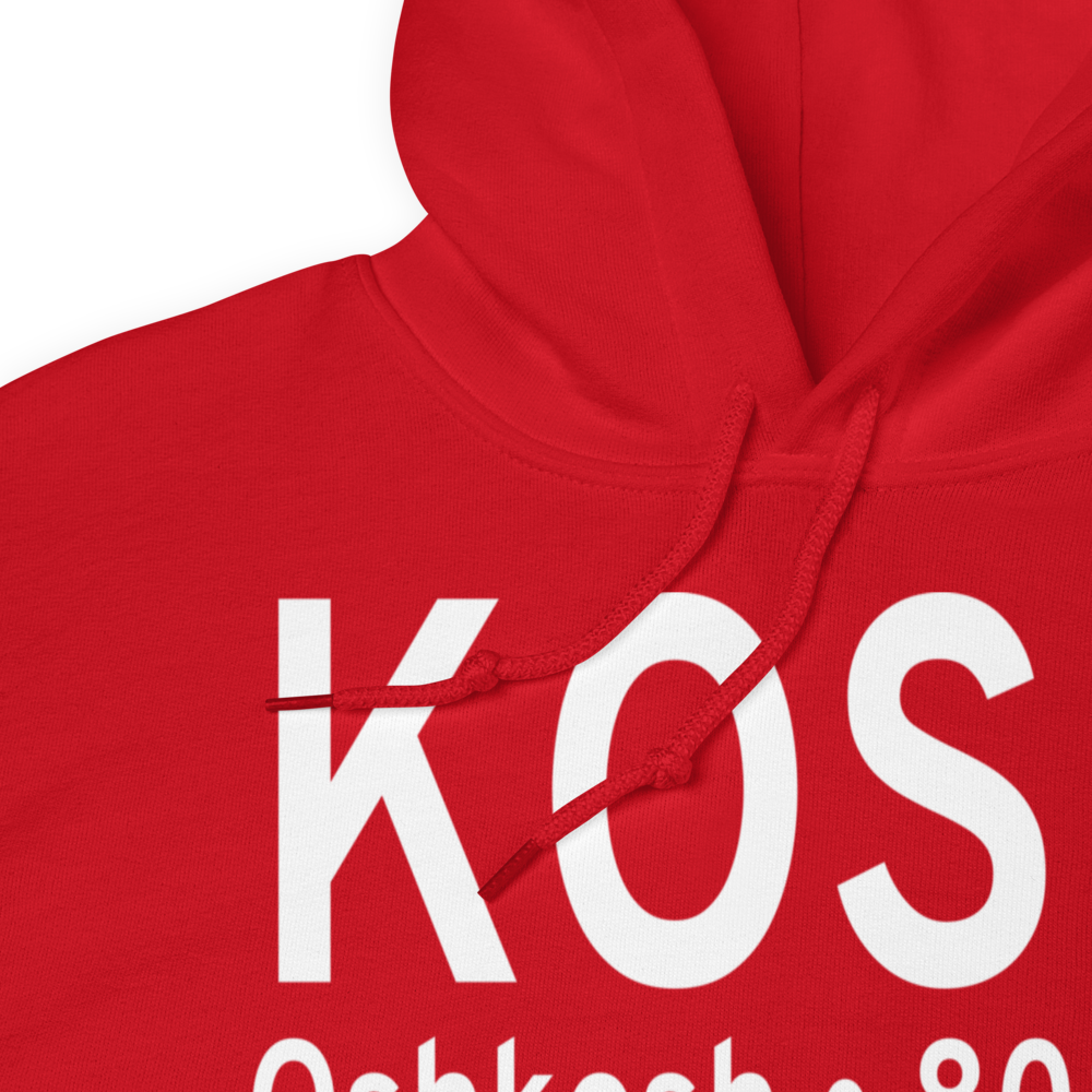 Wittman Regional Airport (KOSH) ICAO Hoodie Sweatshirt 