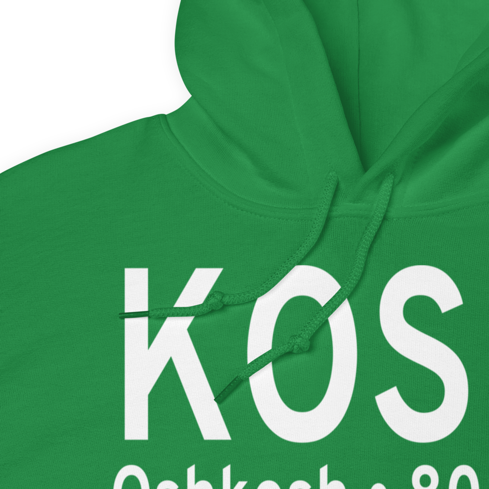 Wittman Regional Airport (KOSH) ICAO Hoodie Sweatshirt 
