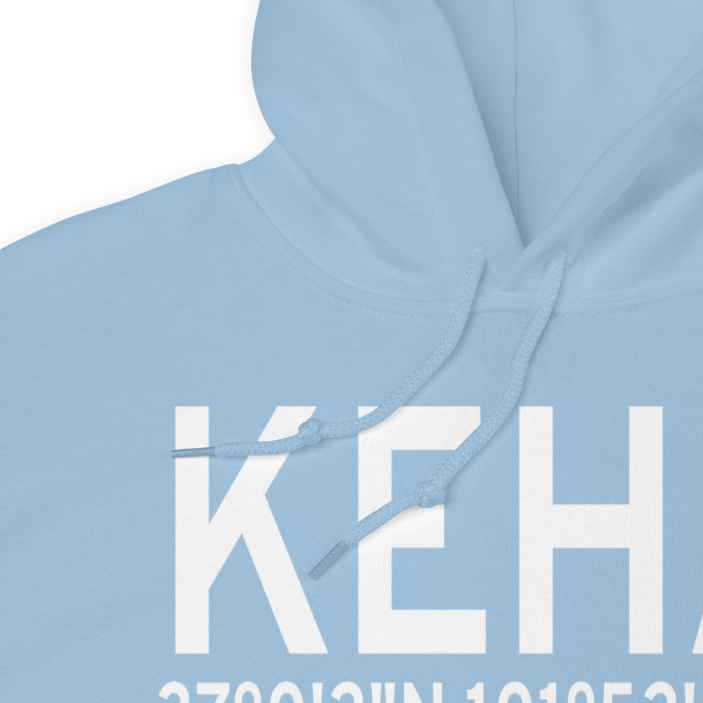 Elkhart Morton County Airport (KEHA) ICAO Hoodie Sweatshirt 