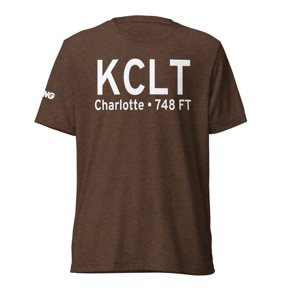 Charlotte Douglas International Airport (KCLT) ICAO Tri-blend T-Shirt 
