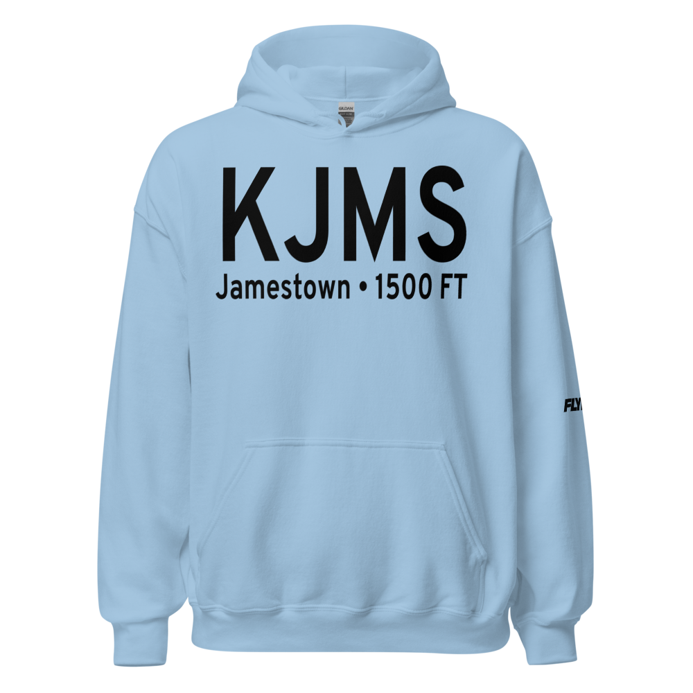 Jamestown Regional Airport (KJMS) ICAO Hoodie Sweatshirt 
