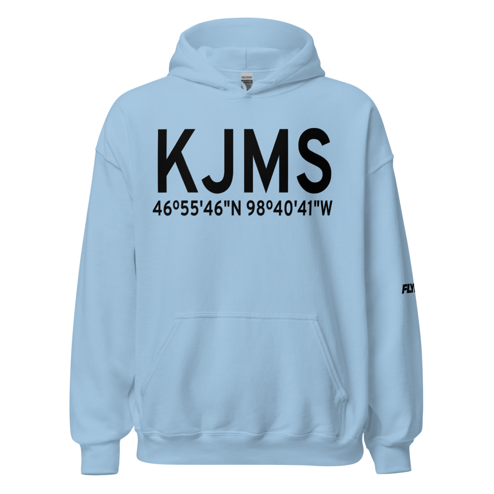 Jamestown Regional Airport (KJMS) ICAO Hoodie Sweatshirt 