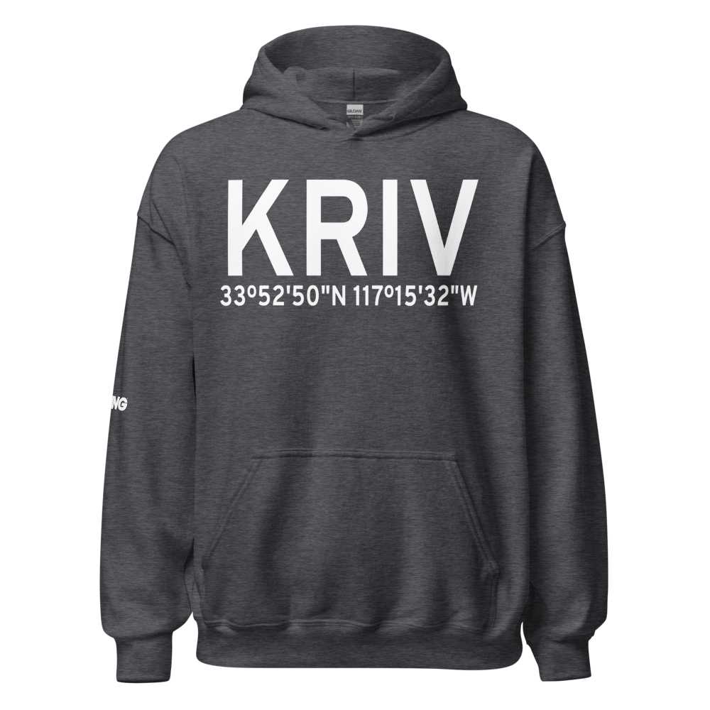 March ARB Airport (KRIV) ICAO Hoodie Sweatshirt 