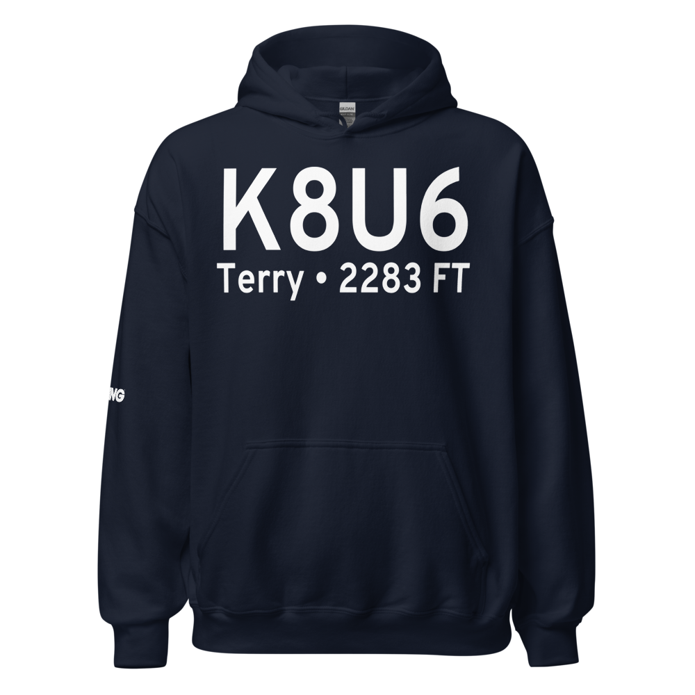 Terry Airport (K8U6) ICAO Hoodie Sweatshirt 
