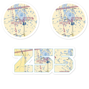 Lake Louise Airport (Z55) VFR Sectional Sticker Pack