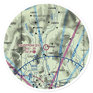 Engstrom Field (Z47) VFR Sectional Sticker (20 mile)