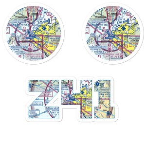 Lake Hood Airport (LHD) VFR Sectional Sticker Pack