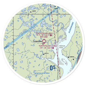 Tuntutuliak Seaplane Base (Z20) VFR Sectional Sticker (30 mile)
