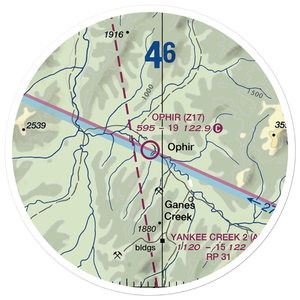 Ophir Airport (Z17) VFR Sectional Sticker (20 mile)