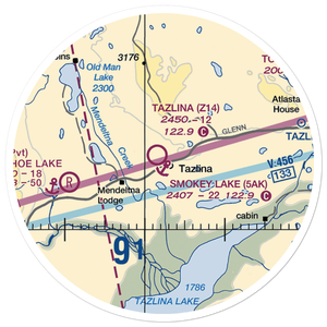Tazlina Airport (Z14) VFR Sectional Sticker (20 mile)