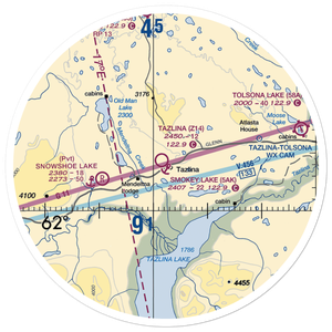 Tazlina Airport (Z14) VFR Sectional Sticker (30 mile)