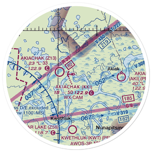 Akiachak Airport (Z13) VFR Sectional Sticker (20 mile)