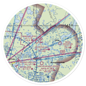 Akiachak Airport (Z13) VFR Sectional Sticker (30 mile)