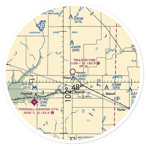 Trulson Field (Y99) VFR Sectional Sticker (30 mile)